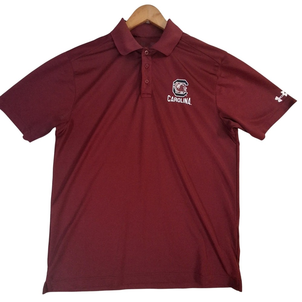 South Carolina Gamecocks Polo Shirt Men's Small Under Armour NCAA College